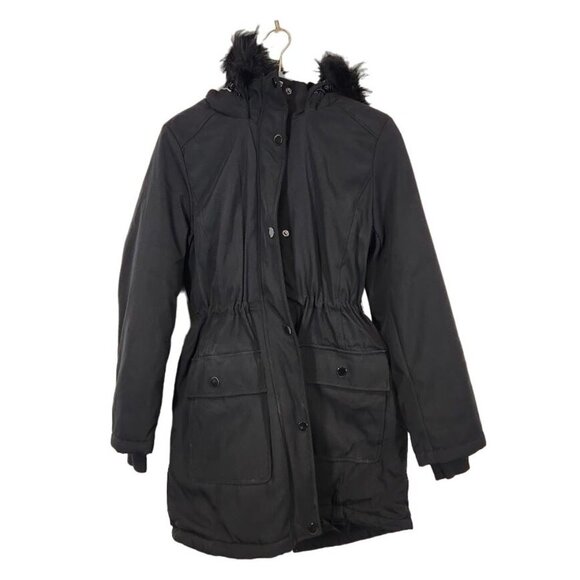 Time and Tru‎ Women's Heavyweight Anorak Jacket in Black - Size XS - Picture 1 of 10